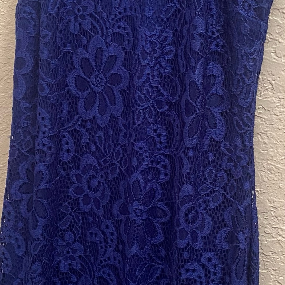 I.N. San Francisco Blue Lace Dress